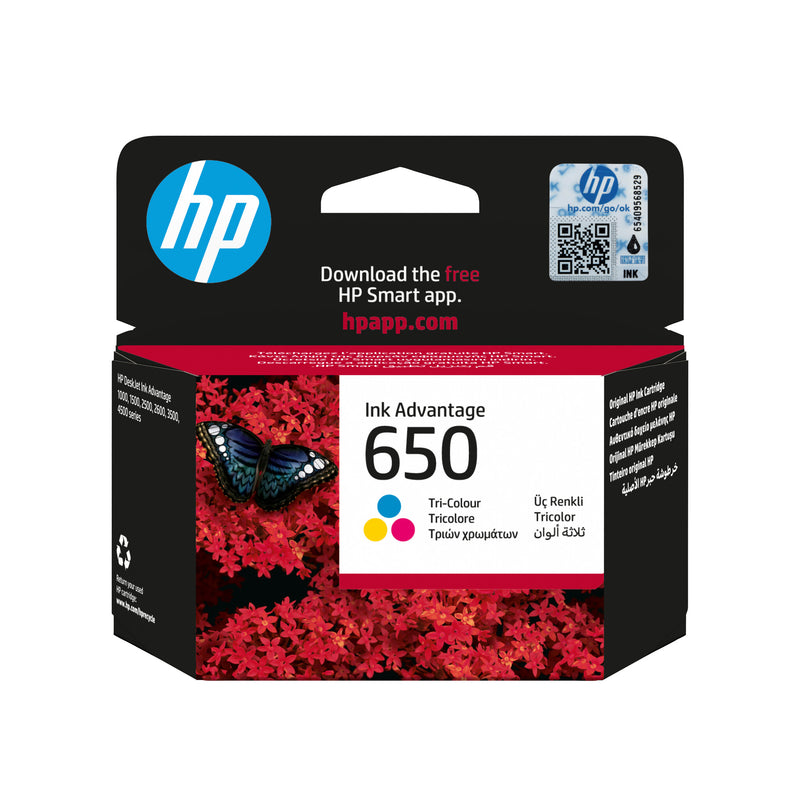 HP 650 Sort 360 sider Blæk CZ101AE
