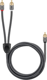 Goobay 65301 lydkabel 3 m 2 x RCA RCA Sort, Sølv