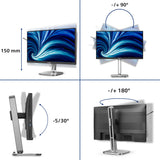 Philips 4000 series 24B2N4200/00 computerskærm 60,5 cm (23.8") 1920 x 1080 pixel Fuld HD LCD Grå