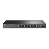 TP-Link JetStream TL-SL2428P netværksswitch Administreret L2 Fast Ethernet (10/100) Strøm over Ethernet (PoE) 1U Sort