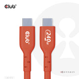 CLUB3D CAC-1513 USB-kabel USB 2.0 3 m USB C 240 W Orange
