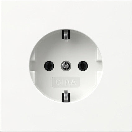GIRA 418870 stikkontakt Schuko Hvid