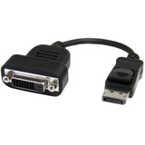 StarTech.com DP2DVIS videokabel adapter 0,2 m DisplayPort DVI-D Sort