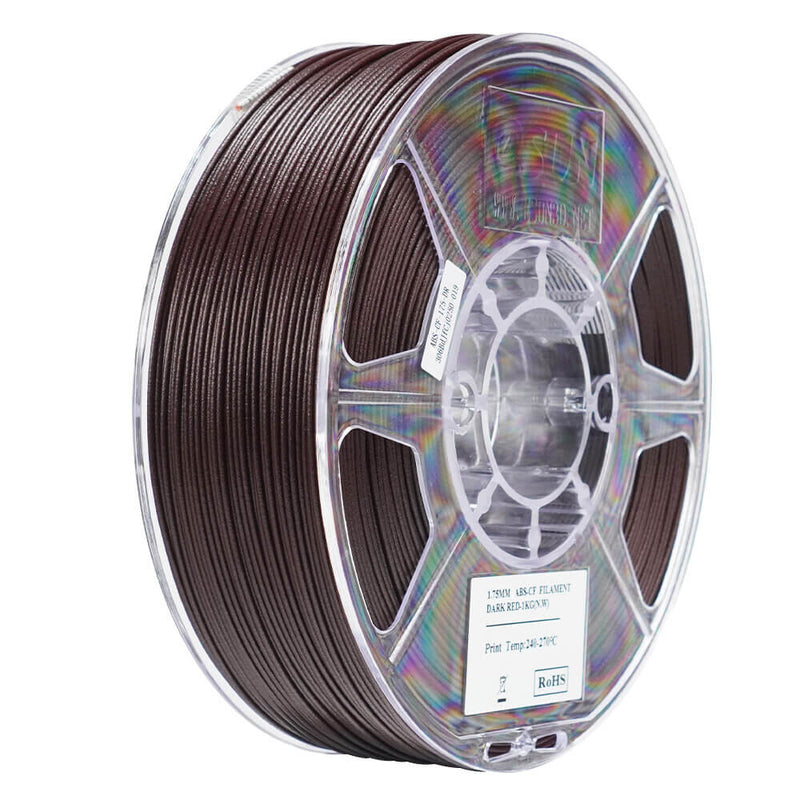 eSUN EABS-CF 1.75mm DARK RED 1kg ABS Rød