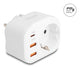DeLOCK 11498 strømstik adapter Type E/F hybrid Type F Hvid