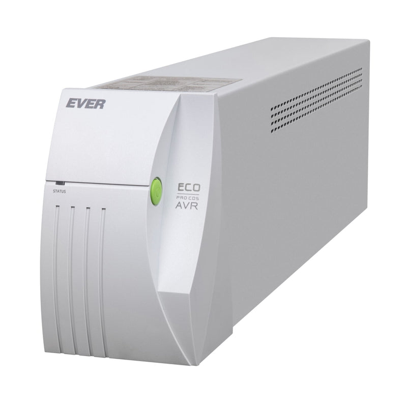 Ever ECO PRO 1200 AVR CDS UPS-enhed Interaktivt indgangsstik 1,2 kVA 780 W 2 AC stikkontakt(er)