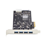 StarTech.com P5Q4A-USB-CARD interface-kort/adapter Intern USB 3.2 Gen 1 (3.1 Gen 1)