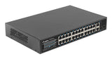 Lanberg RSFE-24P-2C-250 netværksswitch Ikke administreret Gigabit Ethernet (10/100/1000) Strøm over Ethernet (PoE) 1U Sort