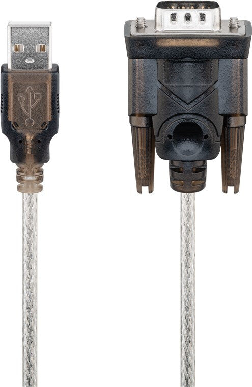 Goobay 95435 serielkabel Transparent 1,5 m USB Type-A RS-232