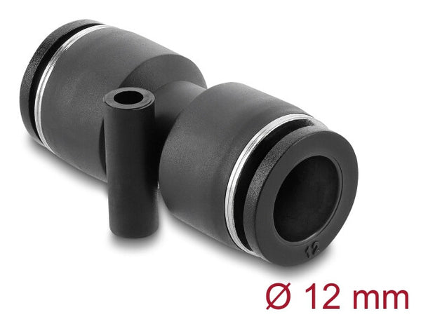 DeLOCK 60745 luftfittings og stik Sort Metal, Plast Indvendigt gevind 1 stk