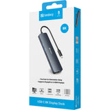 Sandberg 136-43 dockingstation USB 3.2 Gen 1 (3.1 Gen 1) Type-C Grå