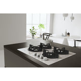 Whirlpool AKT 625/WH Sort, Hvid Indbygget 60 cm Gaskomfur 4 zone(s)