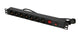 Extralink 19\" 1U 7 SOCKET EU TYPE POWER PDU WITH SWITCH PDU 7-EU Strømbar