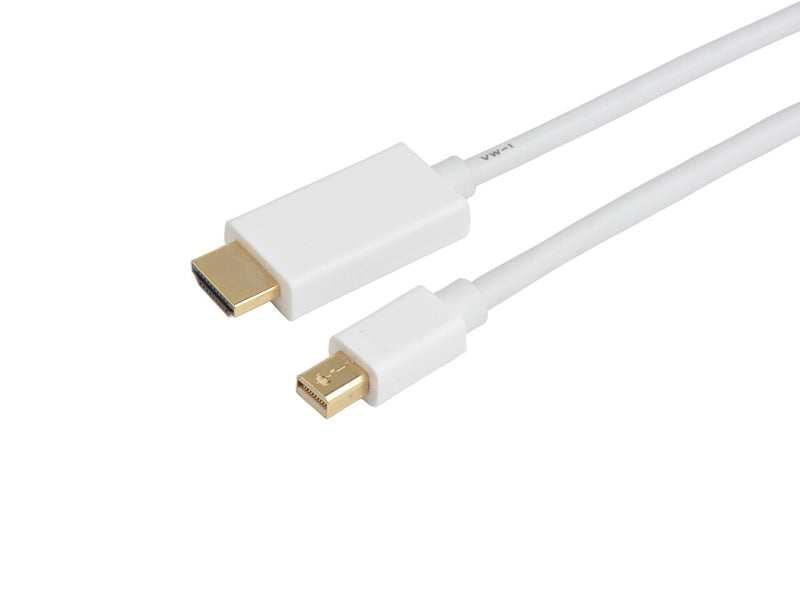 Prokord MDPH12M-3M-W videokabel adapter Mini DisplayPort HDMI Hvid
