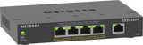 NETGEAR 5-Port Gigabit Ethernet High-Power PoE+ Plus Switch (GS305EPP) Administreret L2/L3 Gigabit Ethernet (10/100/1000) Strøm over Ethernet (PoE) Sort