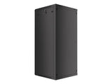 Lanberg WF01-6627-10B stativ 27U Vægmonteret stativ Sort
