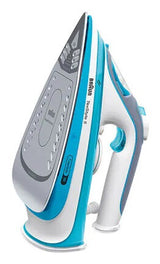 Braun TexStyle 5 SI 5006 BL Tør & dampstrygejern Keramisk strygesål 2600 W Blå, Grå, Hvid