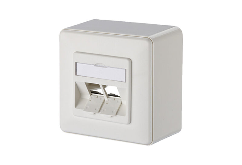 METZ CONNECT 130B20D20002KE stikkontakt 2 x RJ-45 Hvid