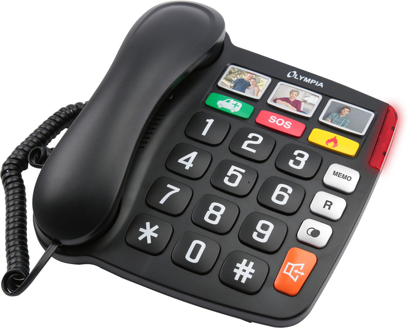 Olympia 4500 Analog telefon Sort, Hvid