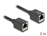 DeLOCK 90331 netværkskabel Sort 2 m Cat6a S/FTP (S-STP)
