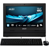 MSI Pro AP162T ADL-042XEU All-in-One PC Intel® N N100 39,6 cm (15.6") 1920 x 1080 pixel Berøringsskærm 8 GB DDR4-SDRAM 256 GB SSD Wi-Fi 6E (802.11ax) Sort