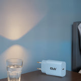 CLUB3D CAC-3022 oplader til mobil enhed Smartphone, Universel Blå Vekselstrøm Hurtig opladning Indendørs