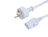 Prokord DPC-0011 el-ledning Hvid 1 m CEE7/7 C13 forbinder