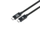 Conceptronic ETTA04B20 USB-kabel USB4 Gen 3x2 2 m USB C 40 Gbit/sek. 240 W Sort