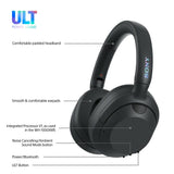 Sony WHULT900NB Headset Kabel & trådløs Opkald/musik Bluetooth Sort