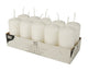 Papstar 17915 vokslys Rund Hvid 10 stk