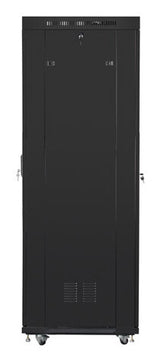Lanberg FF01-8842-12BL stativ 42U Fritstående reol Sort