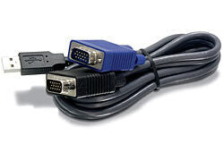Trendnet 1.8m USB/VGA KVM-kabel Sort 1,8 m