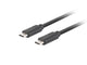 Lanberg CA-CMCM-32CU-0010-BK USB-kabel USB 3.2 Gen 2 (3.1 Gen 2) 1 m USB C Sort