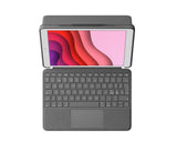 Logitech Combo Touch QWERTY Nordisk Smart Connector Grafit
