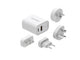 Mobile Origin FRL-TRVL30W-MO14 oplader til mobil enhed Universel Hvid Vekselstrøm Hurtig opladning Indendørs