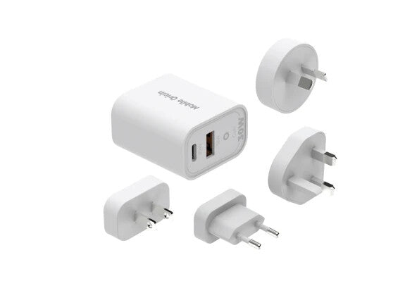 Mobile Origin FRL-TRVL30W-MO14 oplader til mobil enhed Universel Hvid Vekselstrøm Hurtig opladning Indendørs
