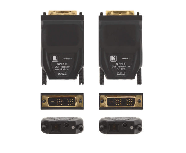 Kramer Electronics 614R/T(SET)/EU AV sender & modtager Sort
