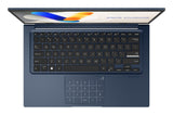 ASUS Vivobook 14 X1404VA-DISEB2213W Intel Core 3 100U Laptop 35,6 cm (14") Fuld HD 8 GB DDR5-SDRAM 256 GB SSD Wi-Fi 6 (802.11ax) Windows 11 Home Blå
