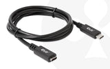 CLUB3D CAC-1531 USB-kabel 1 m USB C 2 x USB C 5 Gbit/sek. 60 W Sort