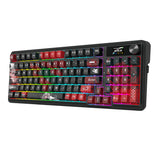 REDRAGON ARTEMIS K719 PRO Anime Keyboard tastatur Spil USB + Bluetooth QWERTY US engelsk Sort, Rød, Grå