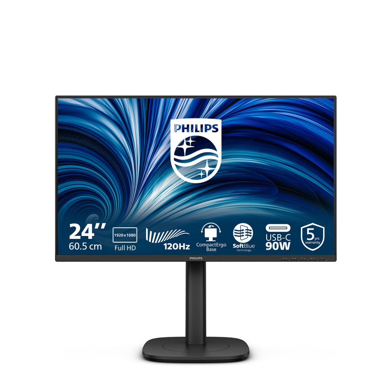 Philips 3000 series 24B2U3301/00 computerskærm 60,5 cm (23.8") 1920 x 1080 pixel Fuld HD LCD Sort