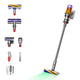 Dyson V12 Detect Slim Absolute 2-i-1 stangstøvsuger Batteri Dry Poseløs 0,35 L 545 W Nikkel, Gul
