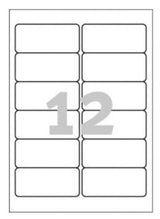 Avery J8177-25 print etiket Hvid