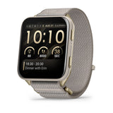 Garmin Venu X1 5,08 cm (2") AMOLED Digital 448 x 486 pixel Berøringsskærm Guld, Titanium Wi-Fi GPS (satellit)