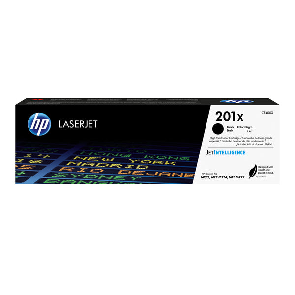 HP Original 201X LaserJet-tonerpatron med høj kapacitet, sort