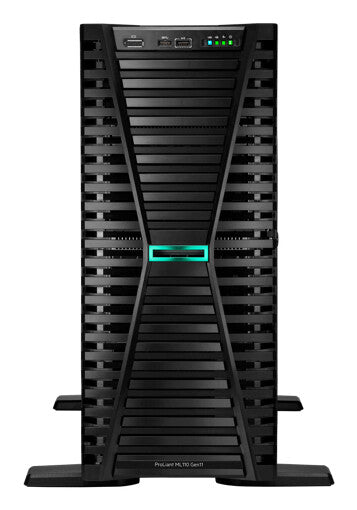 HPE ProLiant ML110 Gen11 5416S 2.0GHz 16c 1P 2x32GB‑R 8SFF MR408i‑o 2x960GB SSD 2x1000W PS EU server 1,92 TB Tårn (4,5U) Intel® Xeon® Gold 2 GHz 64 GB DDR5-SDRAM 1000 W
