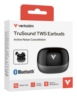Verbatim TruSound ANC Headset Trådløs I ørerne Bluetooth Sort