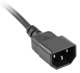 Lanberg PS0-05E-0100-IEC-BK stikdåse 1 m 5 AC stikkontakt(er) Indendørs Sort