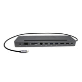 i-tec Metal C31FLATDOCKPDPRO dockingstation Ledningsført USB 3.2 Gen 1 (3.1 Gen 1) Type-C Grå