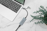 Inca IUTP-01TX interface hub USB 3.2 Gen 1 (3.1 Gen 1) Type-A + Type-C Blå